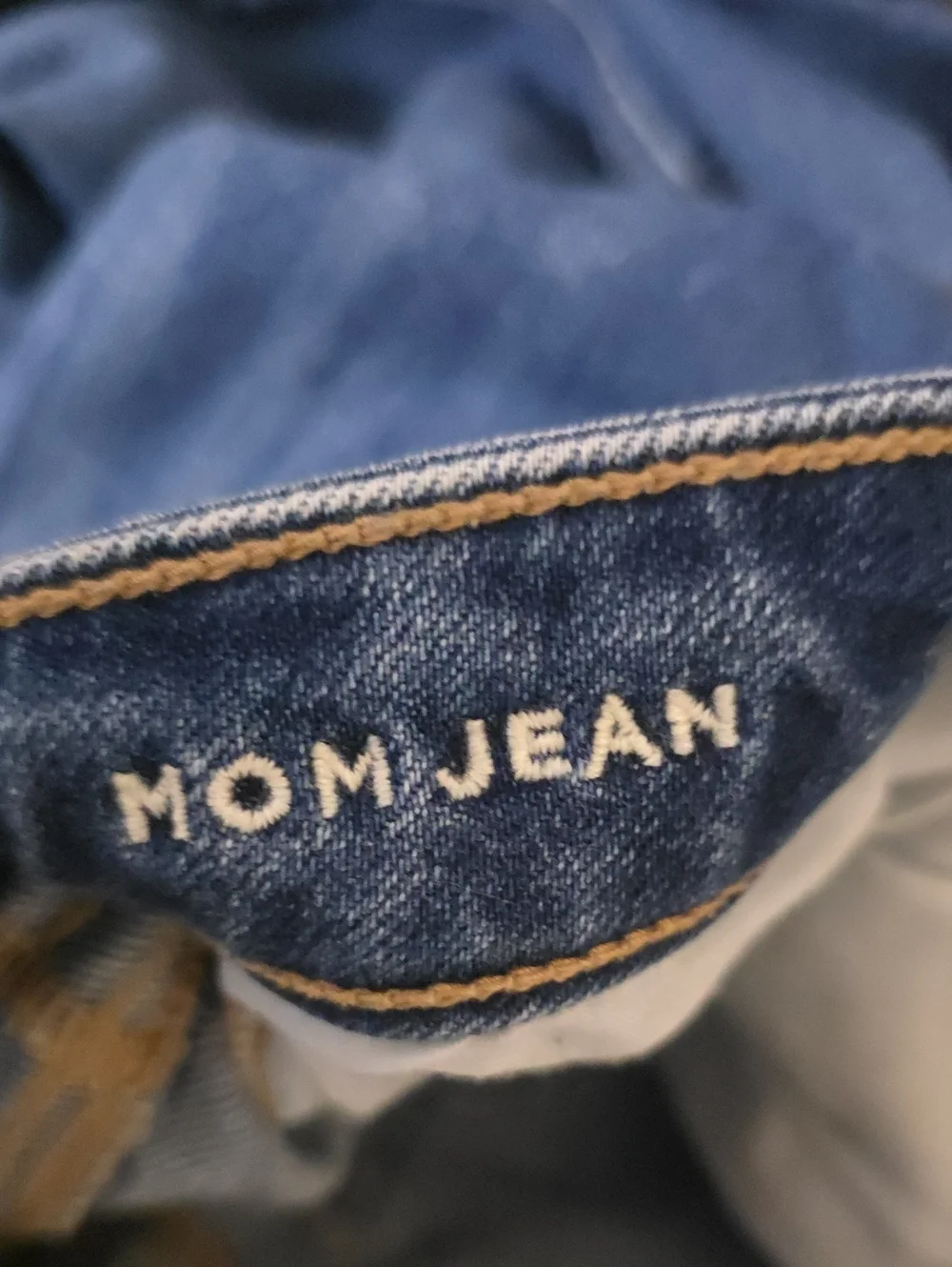 American Eagle Outfitters High-Rise Dark Blue Mom Jeans